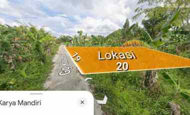 dijual tanah jalan karya