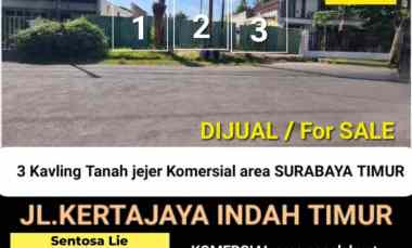 Dijual 3 Jejer Tanah Kavling jl. Kertajaya Indah Timur - Komersial are