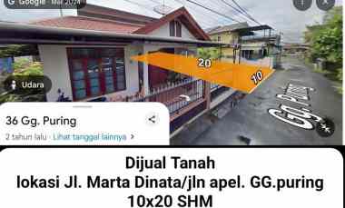 dijual tanah jalan martadinata jalan