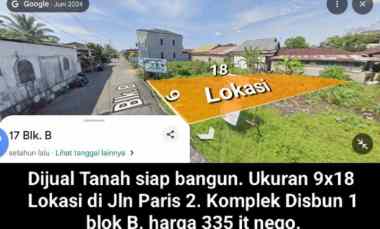 dijual tanah jalan paris 2