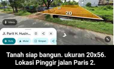 dijual tanah jalan paris 2