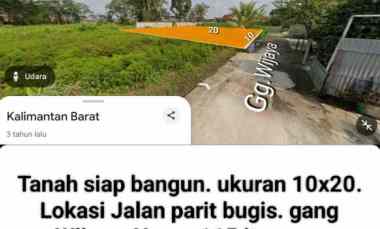 dijual tanah jalan parit bugis gang wijaya