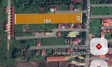 dijual tanah jalan pramuka