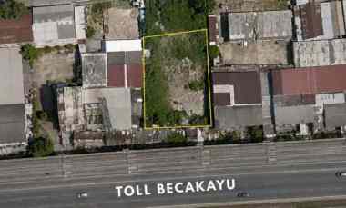 dijual tanah jalan raya kalimalang
