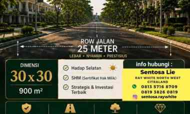 Murah Dijual Tanah Kavling Raya Waterfront Citraland Surabaya Barat