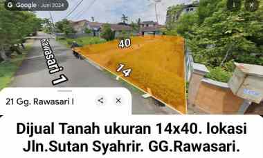 dijual tanah jalan sutan syahrir