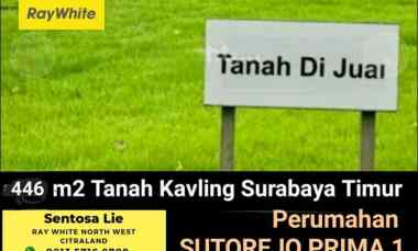 dijual tanah jalan sutorejo prima i