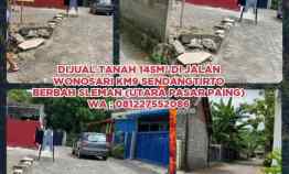 Dijual Tanah 145m di Jalan Wonosari Km9 Sendangtirto Berbah Sleman
