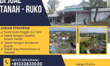 dijual tanah jl a yani no 43 rt 14