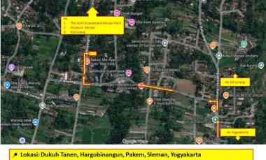 dijual tanah jl boyong tanen