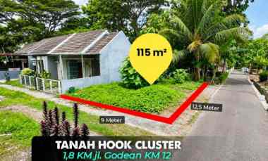 Tanah Murah Cluster Tepi Aspal Hook, Utara jl. Godean km 12 1,8 Spbu