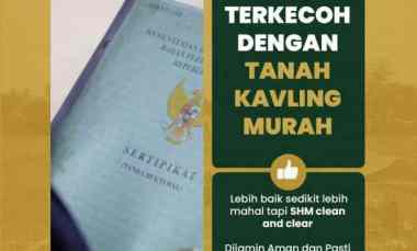 dijual tanah jl h m yasin limpo