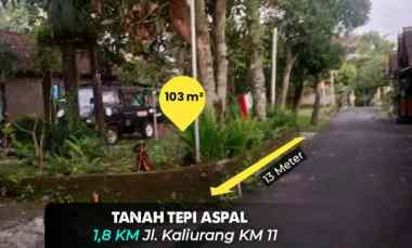 dijual tanah jl kaliurang km 11