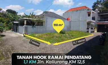 dijual tanah jl kaliurang km 12 5