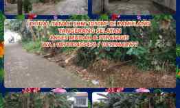 Tanah Shm 1050m di Pamulang Tangerang Selatan. Murah Strategis