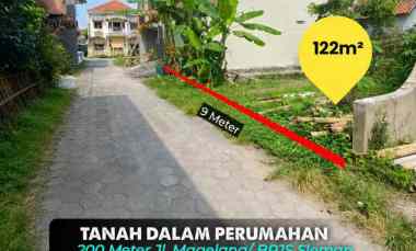 Tanah dalam Perumahan 600 meter ke Rsud Sleman 200 meter ke jl. Mage