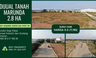 Tanah Dijual di Jl. Marunda Makmur Cilincing Jakarta Utara