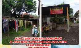 Tanah Bangunan jl. Mayjend. Sungkono Malang Jatim Lt536 Lb250 Shm