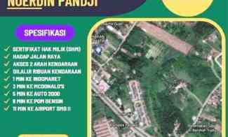 Tanah 12 Hektar di Soak Simpur Jalan Baru Bandara Sukarami Palembang