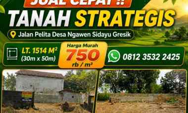 dijual tanah jl pelita desa ngawen