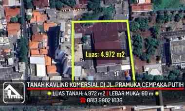 dijual tanah jl pramuka rawasari