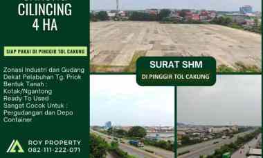 Tanah Dijual di Jl. Raya Cakung Cilincing Jakarta Timur