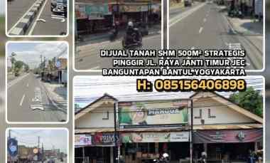 dijual tanah jl raya janti banguntapan
