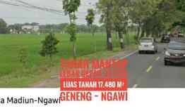 Tanah Dijual di Jl. Raya Madiun Ngawi, Ngawi