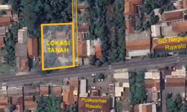 dijual tanah jl raya rawalo purwokerto