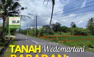 Tanah Asri Jogja Babadan Wedomartani Lt 380 m2 Lb 13 M SHM Tepi Jalan