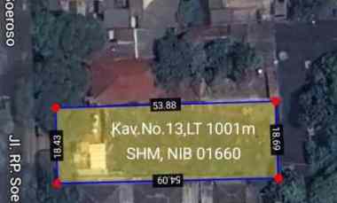 dijual tanah jl rp soeroso