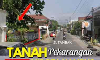 dijual tanah jl tambak no 8 sumberan