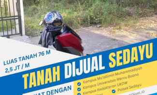 Tanah Dijual Jogja Sedayu Mercu Buana Ukdw Muallimin Pln