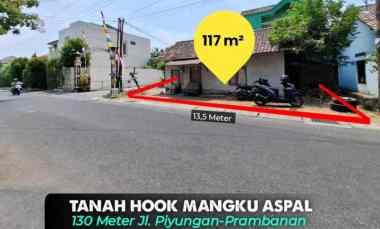 Investasi Tanah Mangku Aspal di Berbah, Sleman 130 meter jl. Prambana