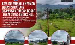 Tanah Kavling Murah SHM dekat Grand Smesco Cisarua Bogor Strategis