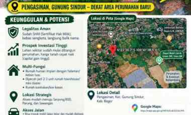 Dijual Tanah Kavling Pengasinan Gunung Sindur Bogor
