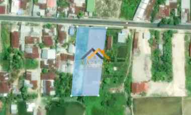 dijual tanah kosong jalan rumbia daerah batang kuis