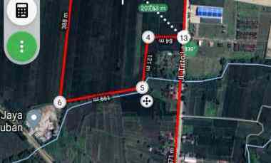 dijual tanah lahan kering luas 17044