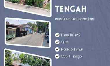 Tanah Tengah Kota Lamper Tengah Cocok untuk Kos atau Hunian