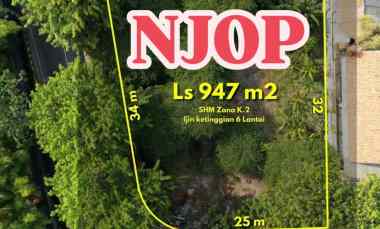 dijual tanah luas njop