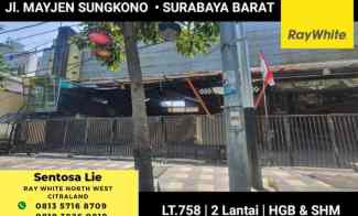 Dijual 758 m2 Tanah Bangunan Ex Bengkel jl. Mayjen Sungkono - Surabaya