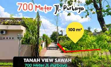 Tanah View Sawah di Sumberadi Barat Pemda Sleman, Jogja 700 meter ke