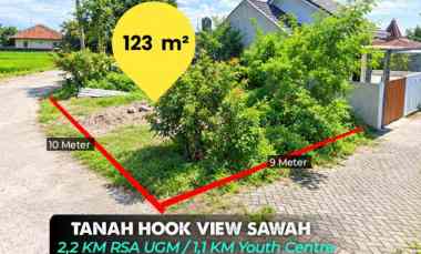 Tanah Mangku Aspal View Sawah di Tlogoadi, Sleman. Barat Rsa Ugm 1,1