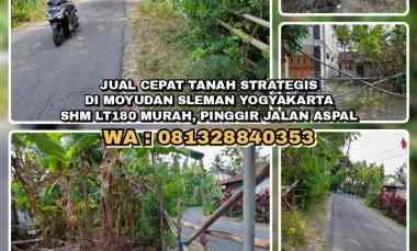 dijual tanah moyudan sleman yogyakarta