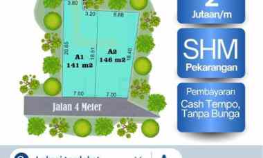dijual tanah murah di timur pasar gentan jakal km 10