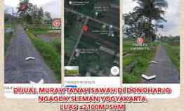 Dijual Murah Tanah Sawah 2100m di Donoharjo Ngaglik Sleman Yogyakarta