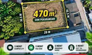 Tamah Strategis Deket Exit Tol Kronggahan Cocok untuk Kavling atau Kos