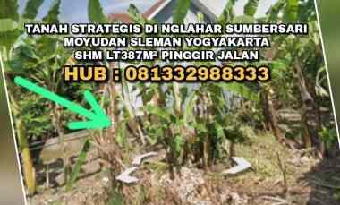 dijual tanah nglahar sumbersari moyudan