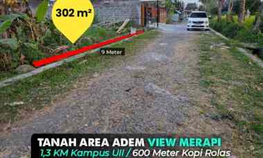 Tanah View Merapi Area Adem Villa di Belakang Kampus Uii Jogja, Kali