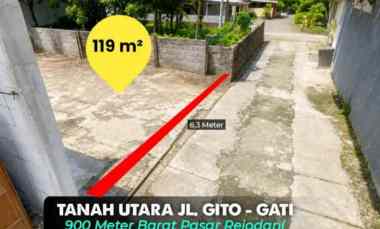 Tanah Area Adem di Utara jl. Gito - Gati, Sleman 900 meter Barat Pasa